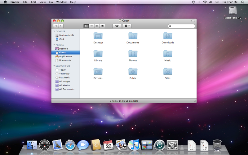 Mac OS X Leopard desktop screenshot